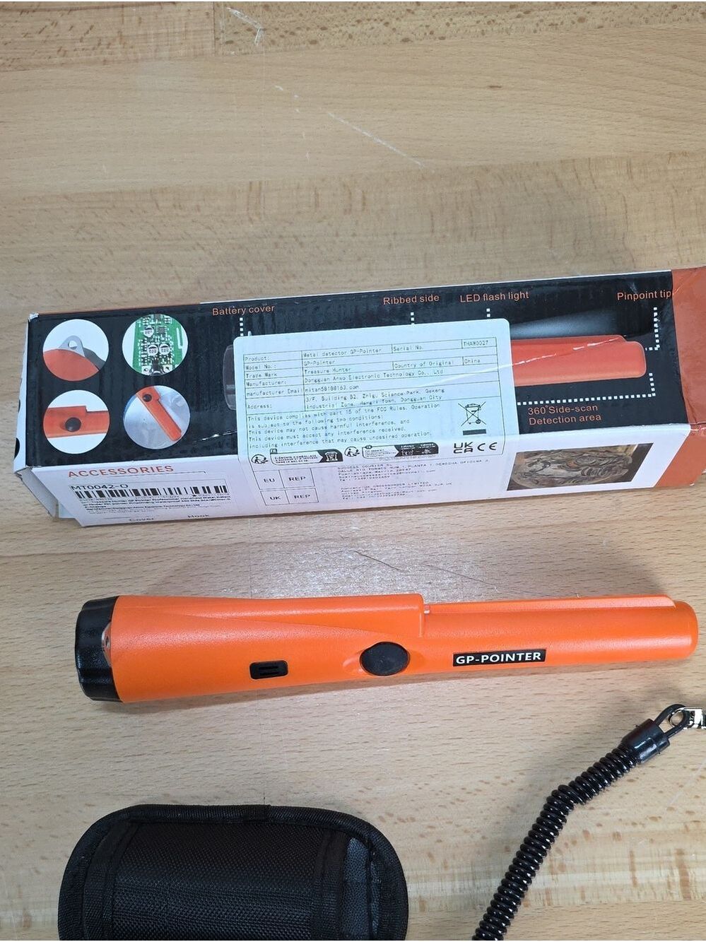 GP-POINTER Orange Metal Pinpointer Detector - Picture 3 of 7